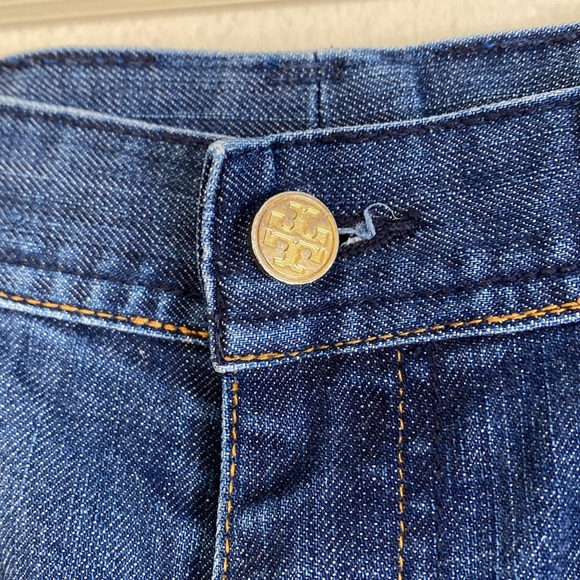 Tory Burch Blue Straight Leg Jeans women’s 31 VGUC - Picture 3 of 8